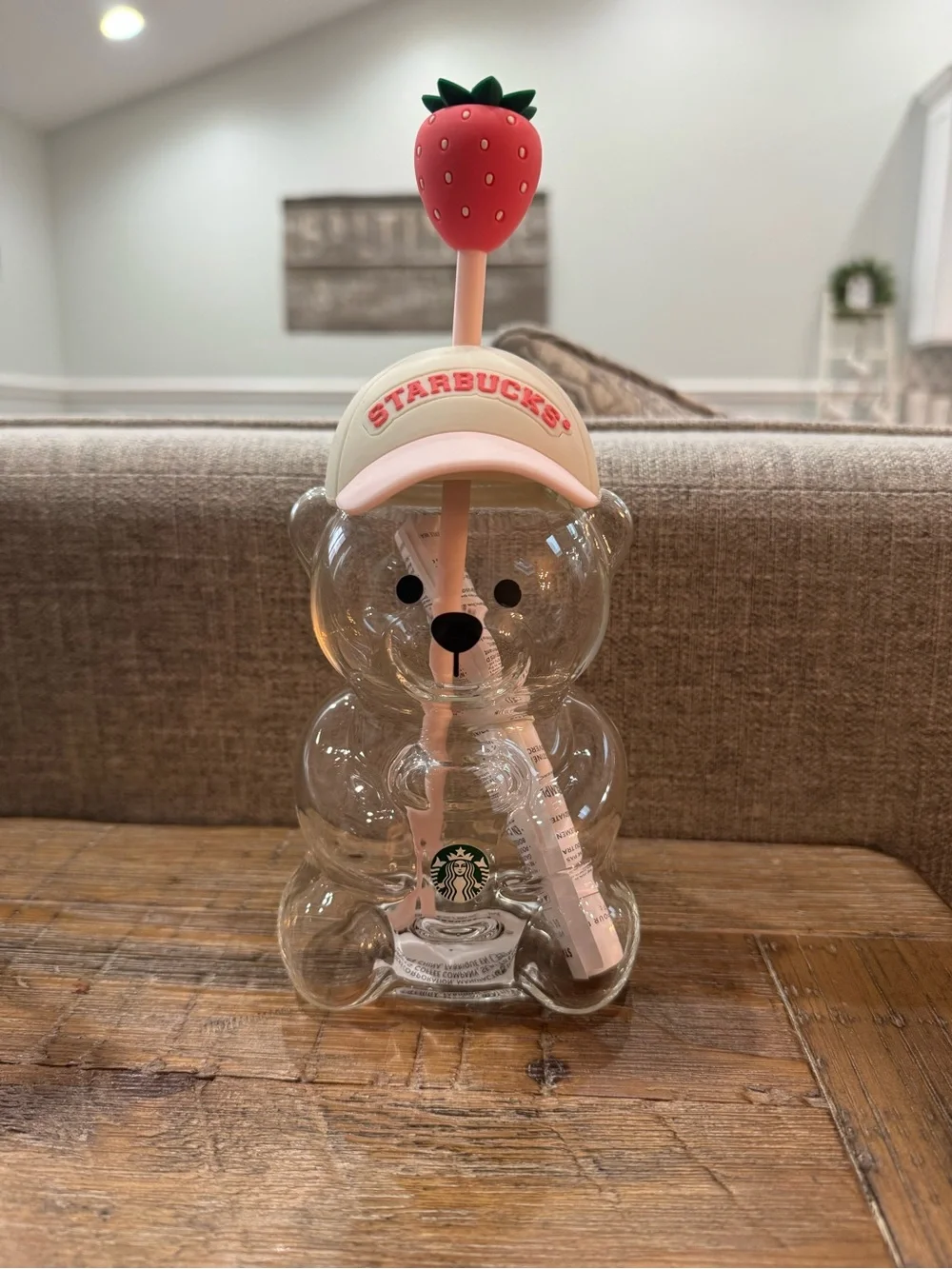 Starbucks Bearista Cup Pink Straeberry edition
